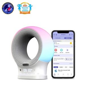 HUBBLE CONNECTED ECLIPSE PLUS SMART WI-FI PORTABLE AUDIO MONITOR SOOTHER W/LIGHT